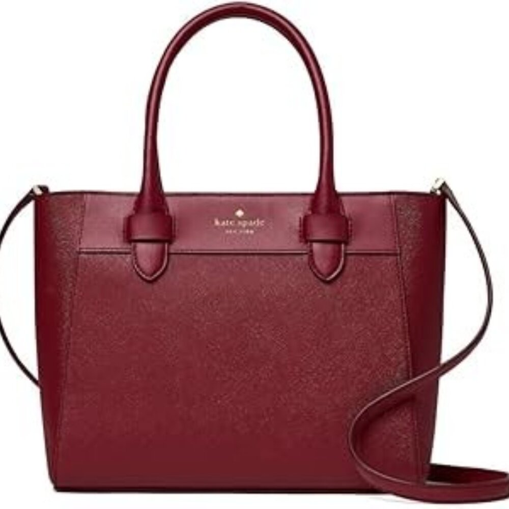 Like New Kate Spade NY Melanie Burgandy Shoulder Bag Purse Medium